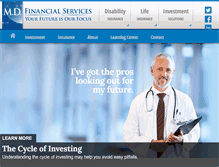 Tablet Screenshot of mdfinancialservices.com